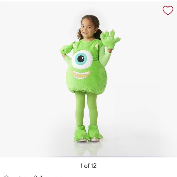 Pottery Barn Kids Mike Halloween costume - Picture 2 of 10